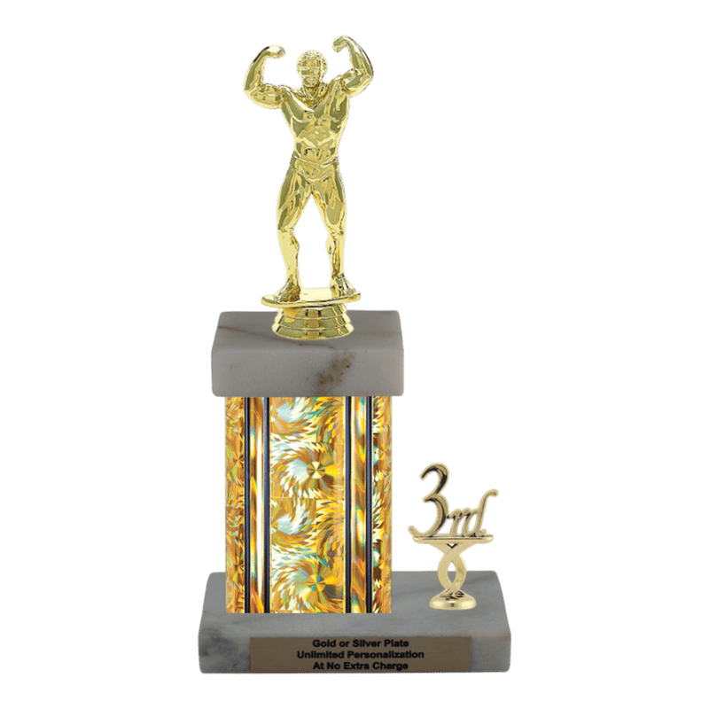 Custom Flex Bodybuilding Trophy - Type N Series 3400 - Anderson Trophy Co.