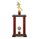 Custom Football Runner 2 Post Trophy - Series 3500 - Anderson Trophy Co.