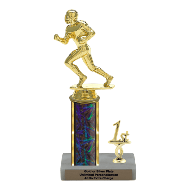 Custom Football Runner Trophy - Type L Series 3500 - Anderson Trophy Co.