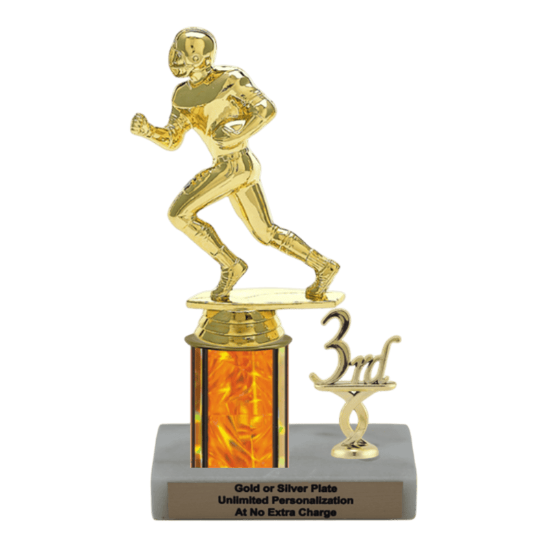 Custom Football Runner Trophy - Type L Series 3500 - Anderson Trophy Co.