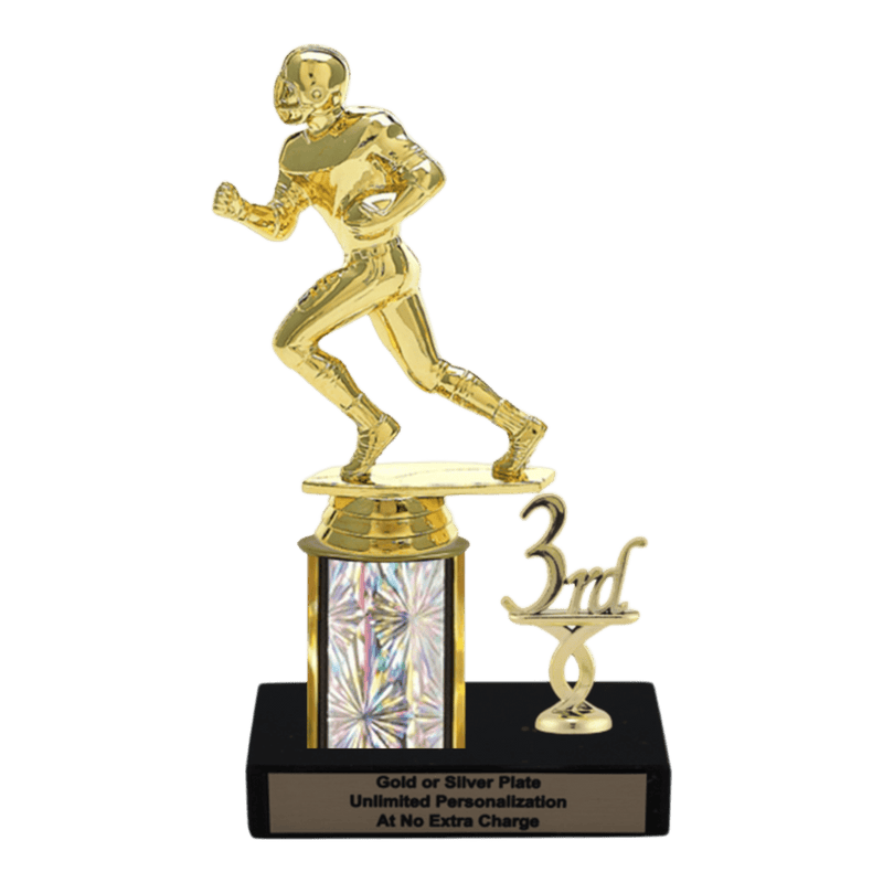 Custom Football Runner Trophy - Type L Series 3500 - Anderson Trophy Co.