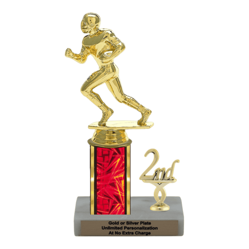 Custom Football Runner Trophy - Type L Series 3500 - Anderson Trophy Co.