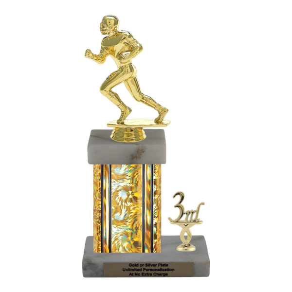 Custom Football Runner Trophy - Type N Series 3500 - Anderson Trophy Co.