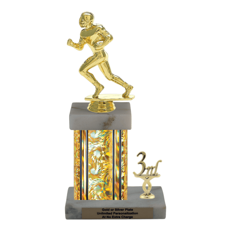 Custom Football Runner Trophy - Type N Series 3500 - Anderson Trophy Co.