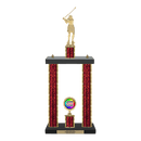 Custom Golf Swing 2 Post Trophy - Series 3621 - Anderson Trophy Co.