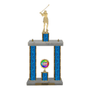 Custom Golf Swing 2 Post Trophy - Series 3621 - Anderson Trophy Co.