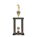 Custom Golf Swing 2 Post Trophy - Series 3621/2C17B - Anderson Trophy Co.