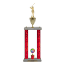 Custom Golf Swing 2 Post Trophy - Series 3621/2C17B - Anderson Trophy Co.