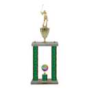 Custom Golf Swing 2 Post Trophy - Series 3621/2C17B - Anderson Trophy Co.