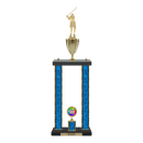 Custom Golf Swing 2 Post Trophy - Series 3621/2C17B - Anderson Trophy Co.