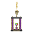 Custom Golf Swing 2 Post Trophy - Series 3621/2C17B - Anderson Trophy Co.