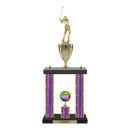 Custom Golf Swing 2 Post Trophy - Series 3621/2C17B - Anderson Trophy Co.