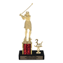 Custom Golf Swing Trophy - Type L Series 3621 - Anderson Trophy Co.