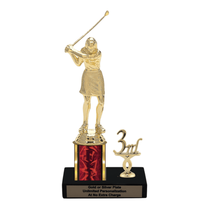 Custom Golf Swing Trophy - Type L Series 3621 - Anderson Trophy Co.