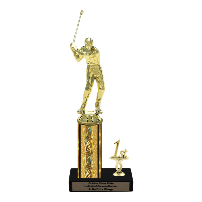 Custom Golf Swing Trophy - Type L Series 3621 - Anderson Trophy Co.