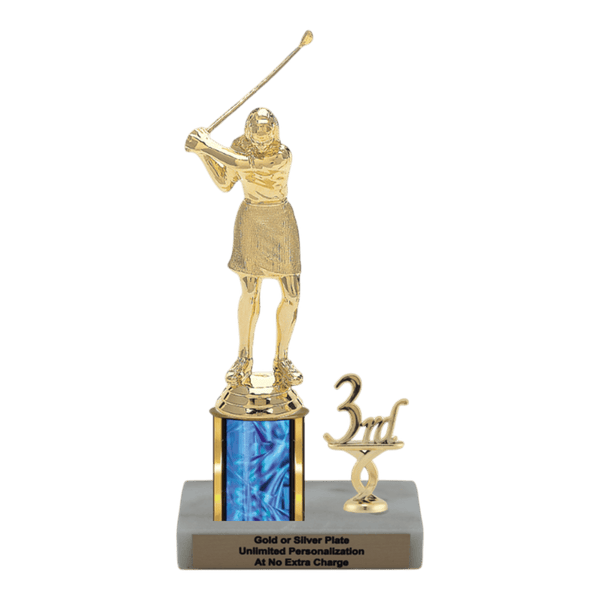 Custom Golf Swing Trophy - Type L Series 3621 - Anderson Trophy Co.