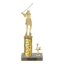 Custom Golf Swing Trophy - Type L Series 3621 - Anderson Trophy Co.