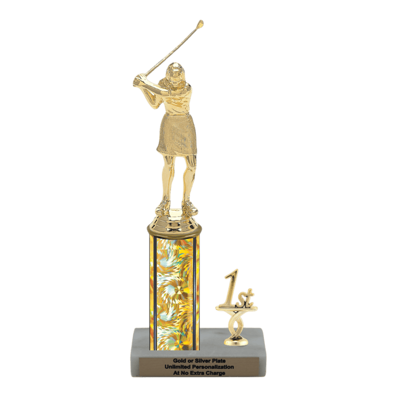 Custom Golf Swing Trophy - Type L Series 3621 - Anderson Trophy Co.