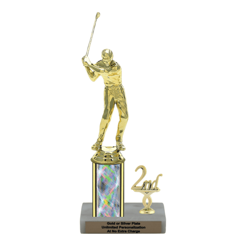 Custom Golf Swing Trophy - Type L Series 3621 - Anderson Trophy Co.