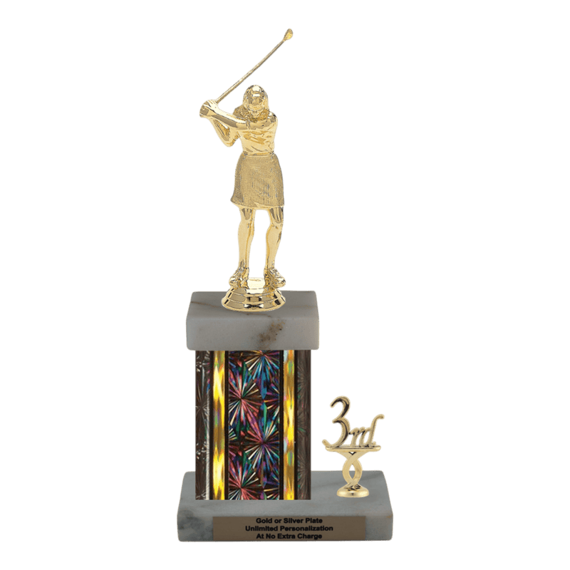 Custom Golf Swing Trophy - Type N Series 3621 - Anderson Trophy Co.