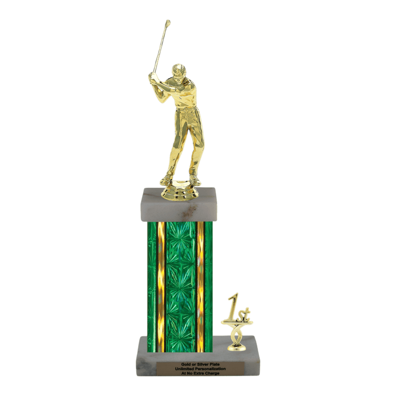 Custom Golf Swing Trophy - Type N Series 3621 - Anderson Trophy Co.