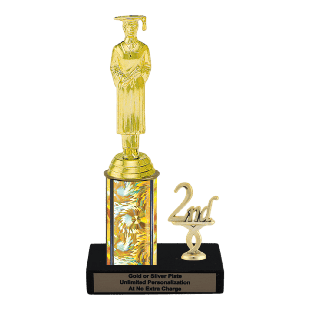 Graduation Trophy Example Custom Graduate Trophy - Type L Series 3567 - Custom Graduation Award ...