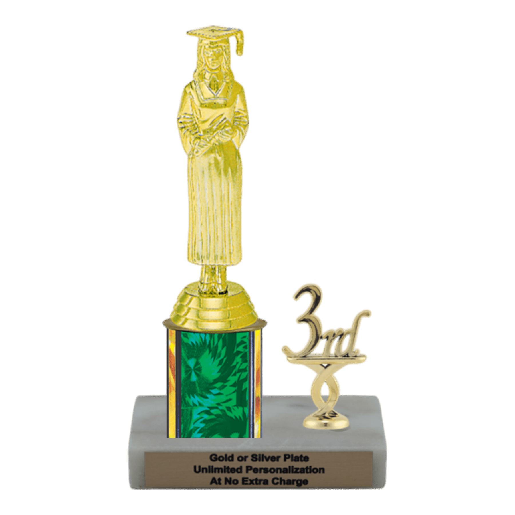 Grade R Graduation Trophy Custom Graduate Trophy - Type L Series 3567 - Custom Graduation Award ...