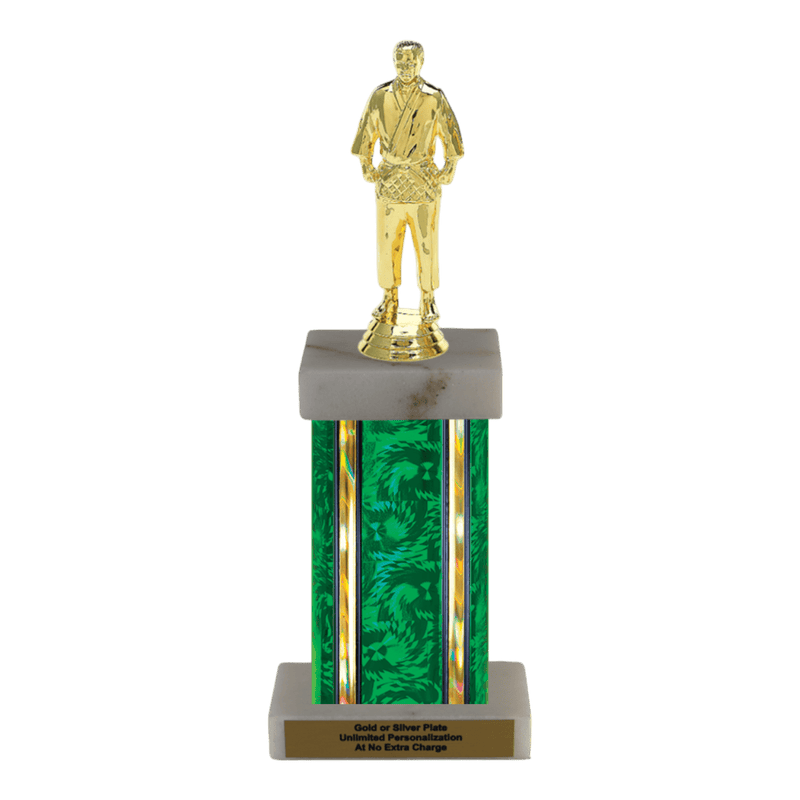 Custom Judo Trophy - Type F Series 3539 - Anderson Trophy Co.