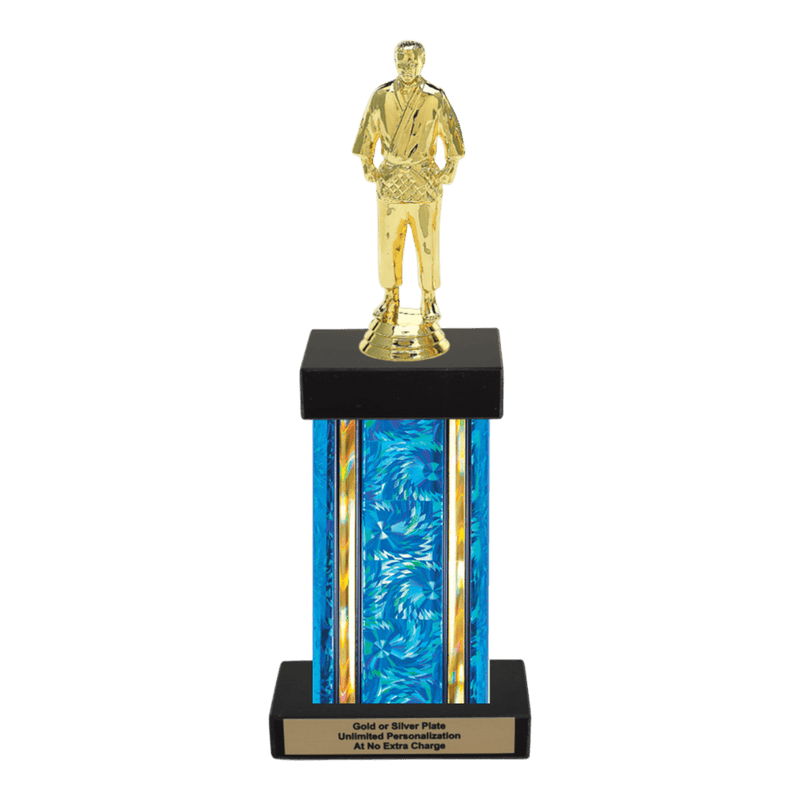 Custom Judo Trophy - Type F Series 3539 - Anderson Trophy Co.