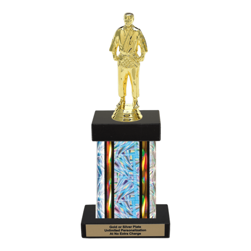 Custom Judo Trophy - Type F Series 3539 - Anderson Trophy Co.