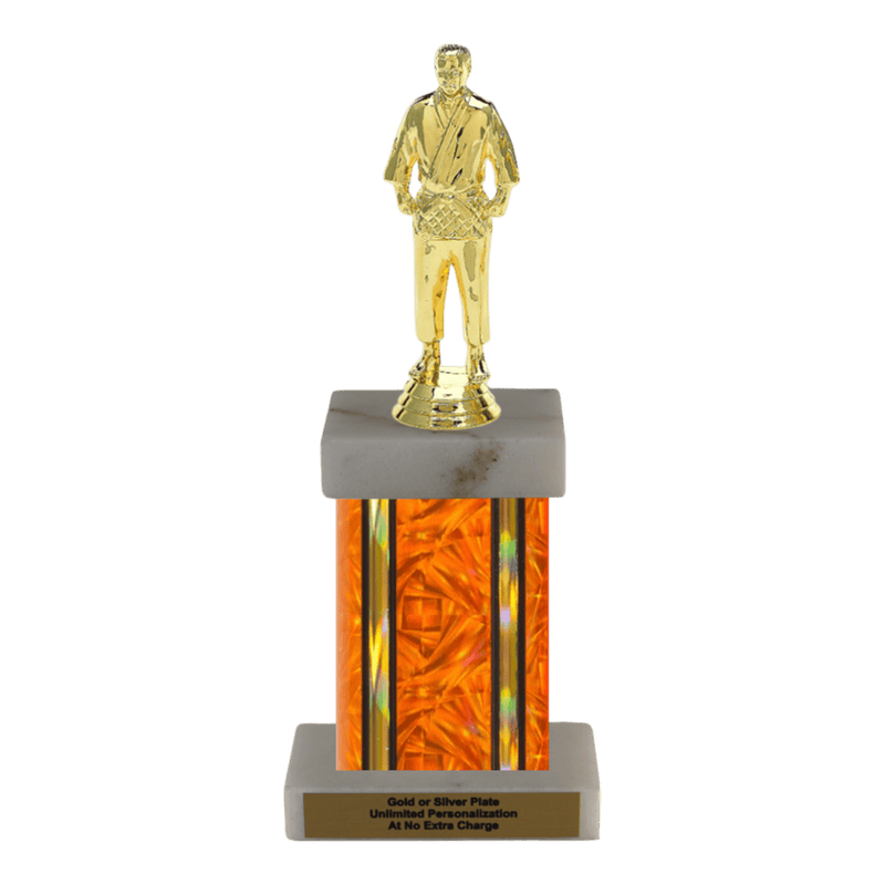 Custom Judo Trophy - Type F Series 3539 - Anderson Trophy Co.