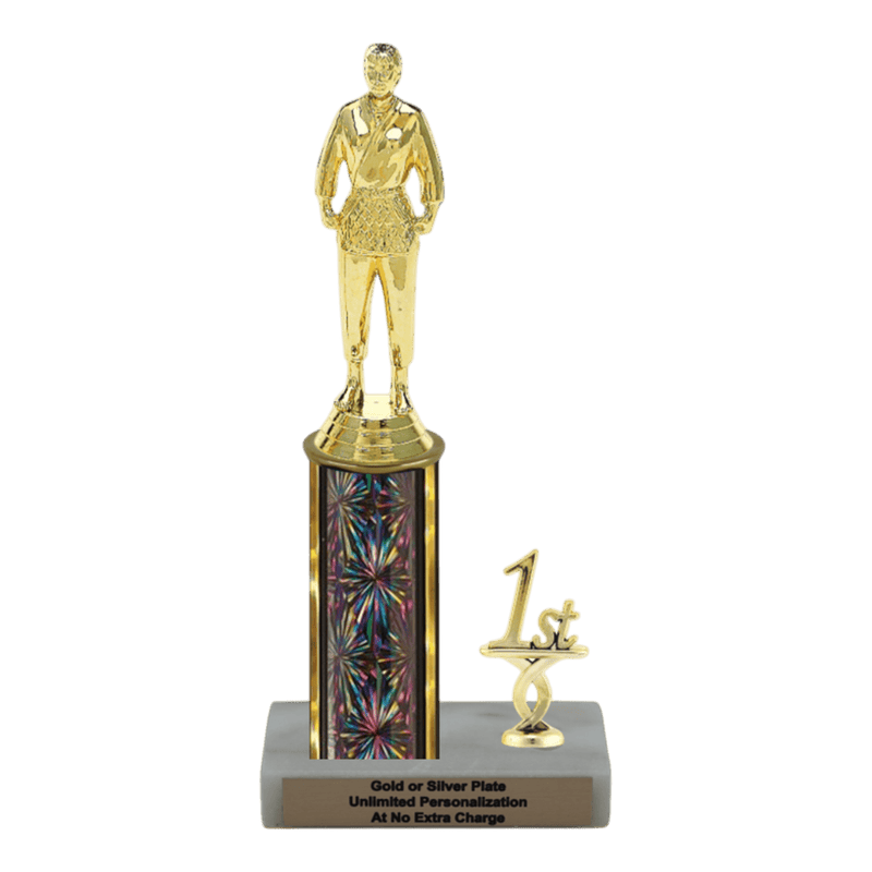 Custom Judo Trophy - Type L Series 3539 - Anderson Trophy Co.