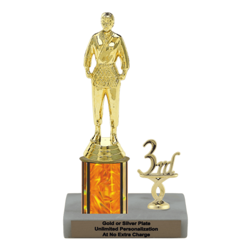 Custom Judo Trophy - Type L Series 3539 - Anderson Trophy Co.