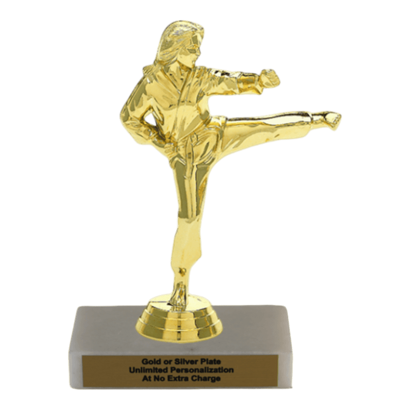 Custom Karate Kick Trophy - Type A Series 3623 - Anderson Trophy Co.