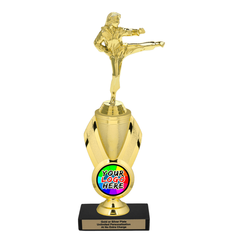 Custom Karate Kick Trophy - Type B Series 3623/342655 - Anderson Trophy Co.