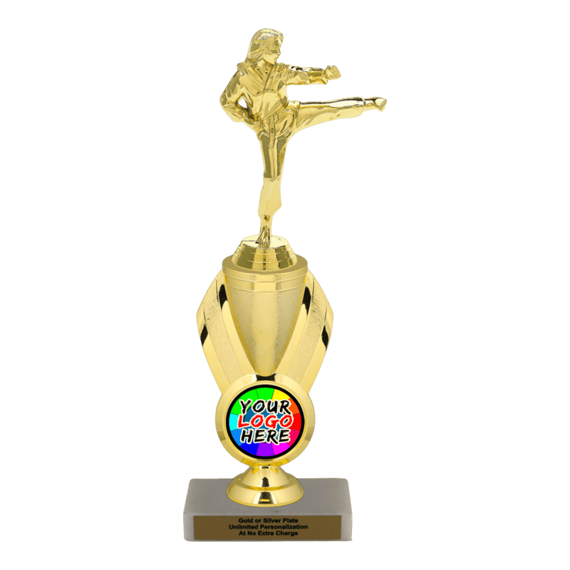 Custom Karate Kick Trophy - Type B Series 3623/342655 - Anderson Trophy Co.