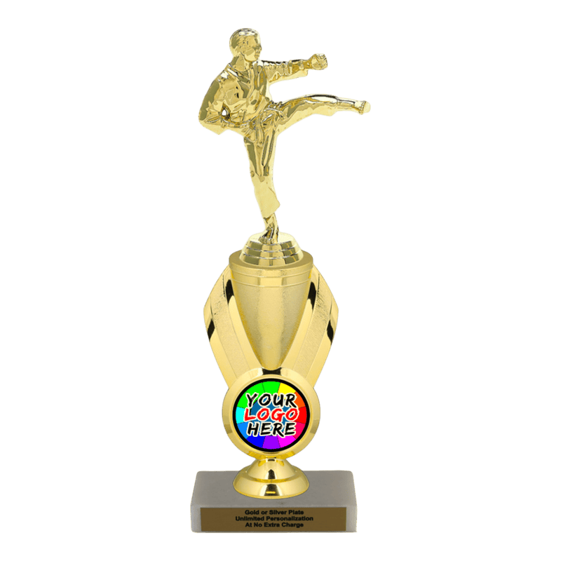 Custom Karate Kick Trophy - Type B Series 3623/342655 - Anderson Trophy Co.