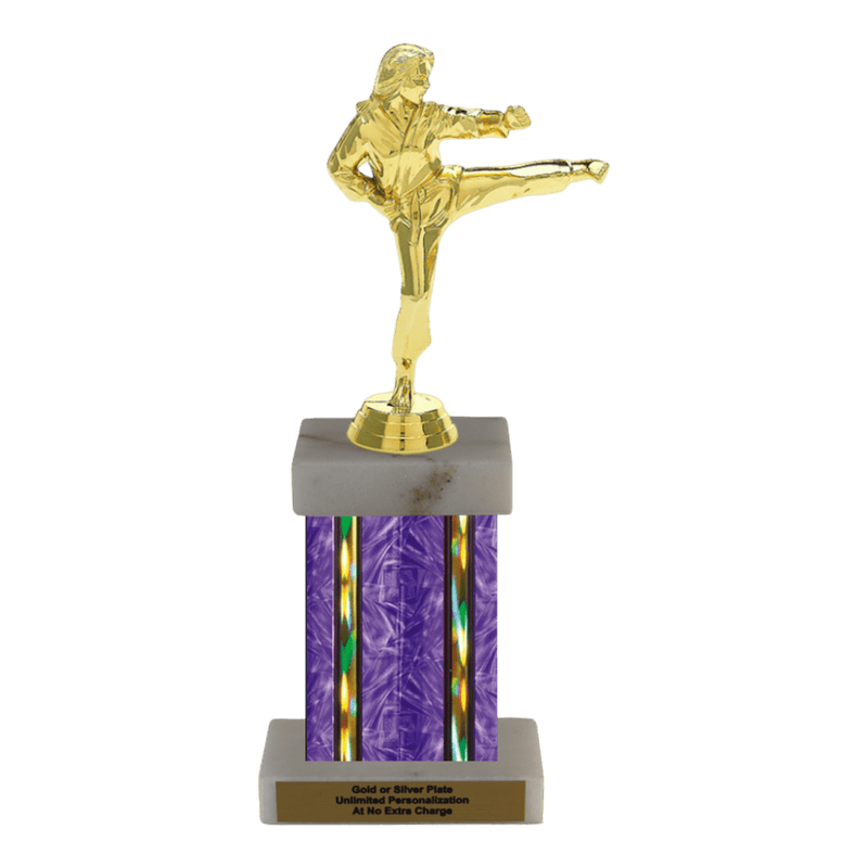 Custom Karate Kick Trophy - Type F Series 3623 - Anderson Trophy Co.