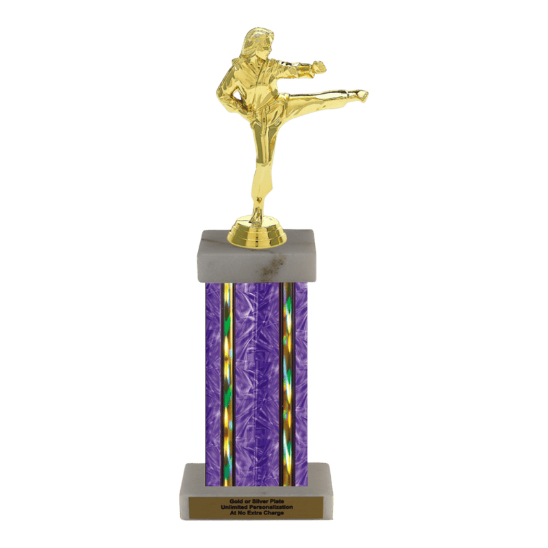 Custom Karate Kick Trophy - Type F Series 3623 - Anderson Trophy Co.