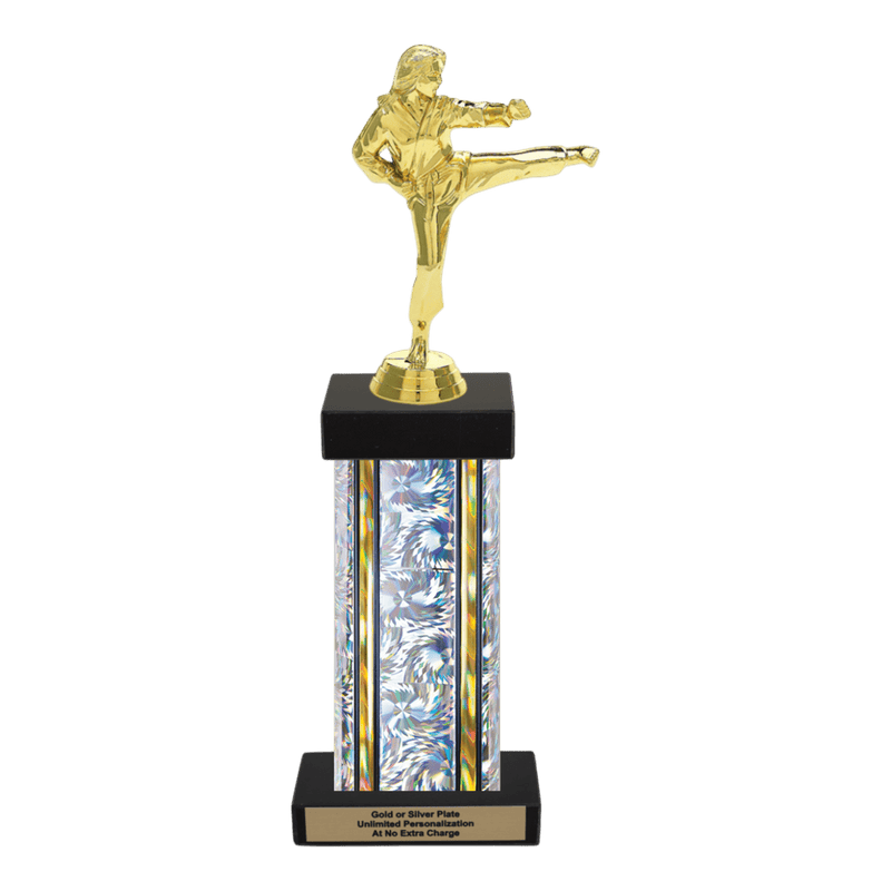 Custom Karate Kick Trophy - Type F Series 3623 - Anderson Trophy Co.