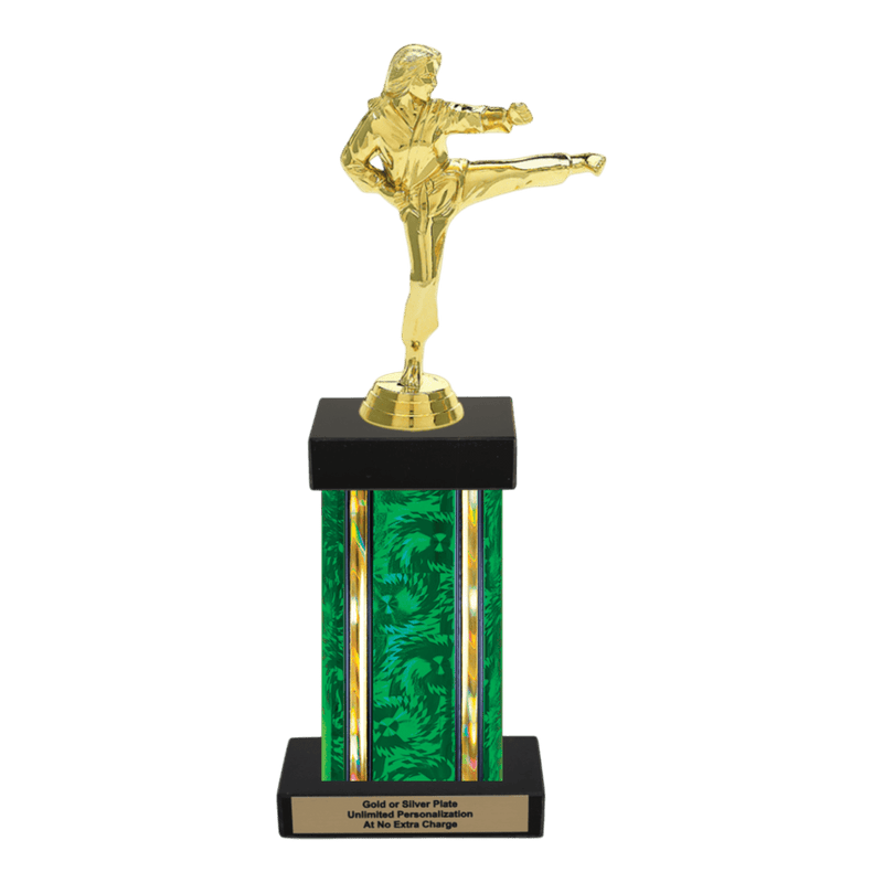 Custom Karate Kick Trophy - Type F Series 3623 - Anderson Trophy Co.