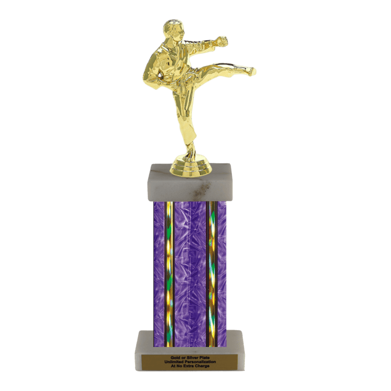 Custom Karate Kick Trophy - Type F Series 3623 - Anderson Trophy Co.