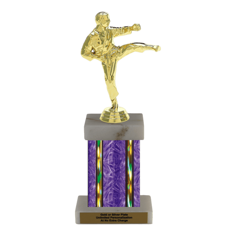 Custom Karate Kick Trophy - Type F Series 3623 - Anderson Trophy Co.