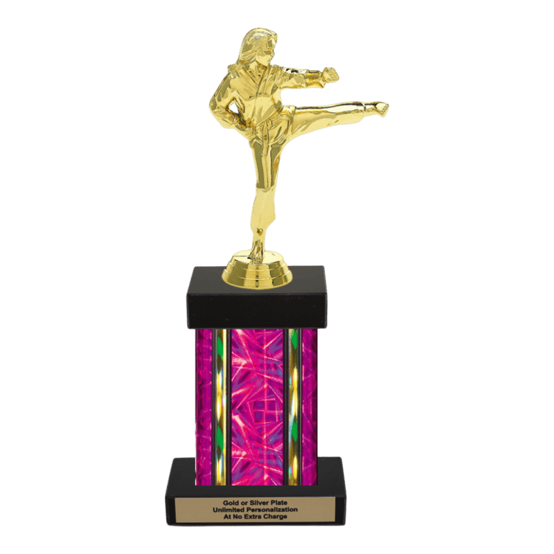 Custom Karate Kick Trophy - Type F Series 3623 - Anderson Trophy Co.