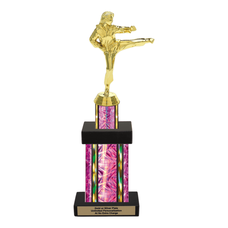 Custom Karate Kick Trophy - Type G Series 3623 - Anderson Trophy Co.