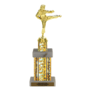 Custom Karate Kick Trophy - Type G Series 3623 - Anderson Trophy Co.