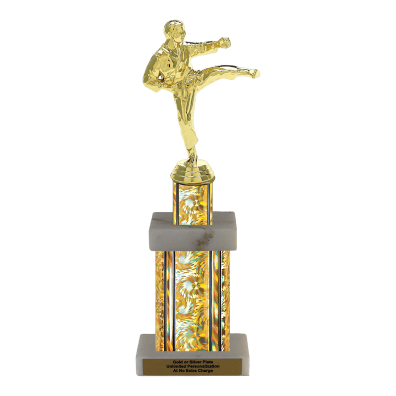 Custom Karate Kick Trophy - Type G Series 3623 - Anderson Trophy Co.