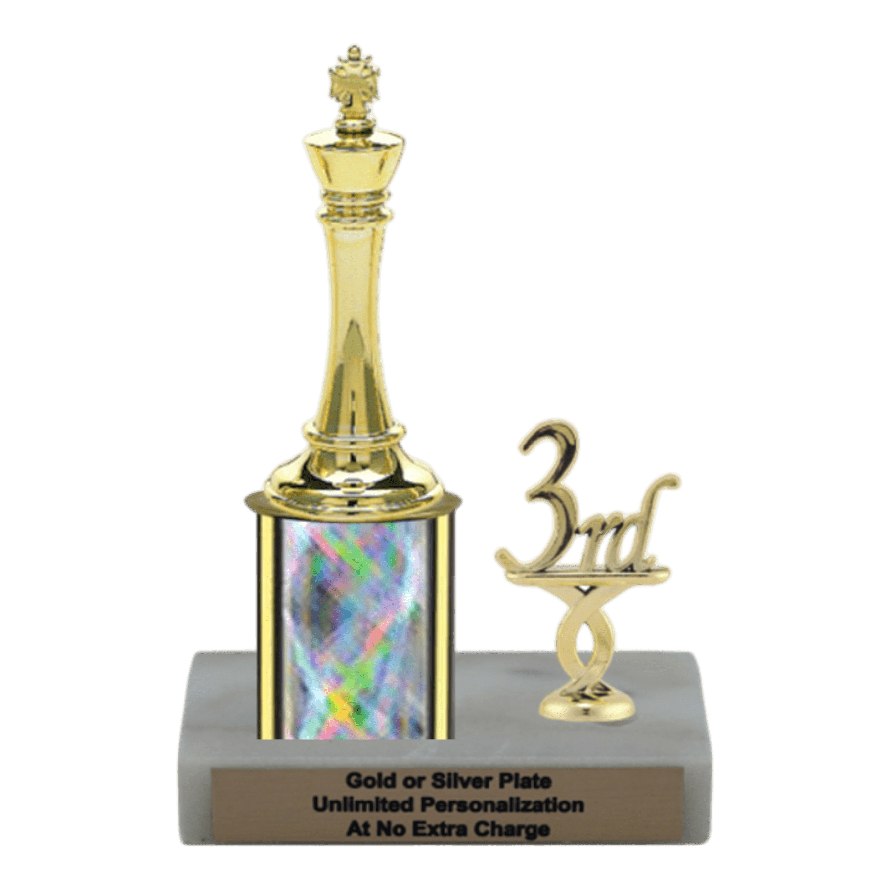 Throphy Type Message In Custom King Chess Trophy - Type L Series 34557