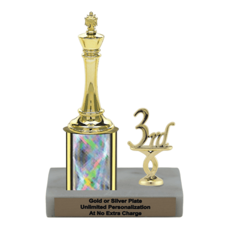 Custom King Chess Trophy - Type L Series 34557 - Anderson Trophy Co.