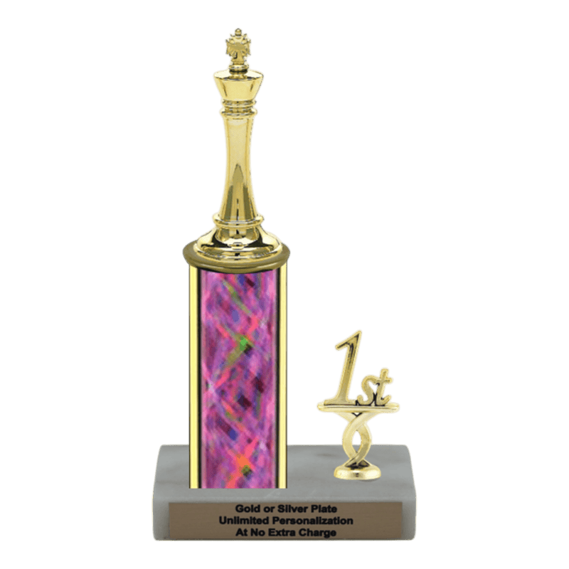 Custom King Chess Trophy - Type L Series 34557 - Anderson Trophy Co.